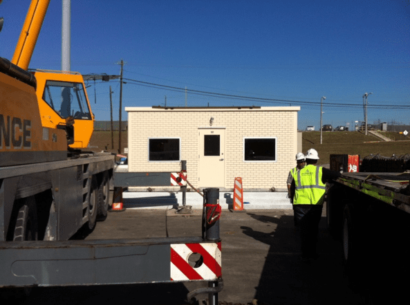 Jerdon Dockside offices and restroom at various wharves at turning basin terminal 2